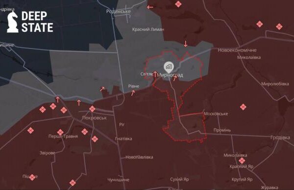 Ситуація в районі Покровська та Мирнограду, - DeepState