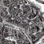 Олександр Дишко. Старе місто і площа Ринок ХVI-ХVII століть, 2010 рік. Фрагмент