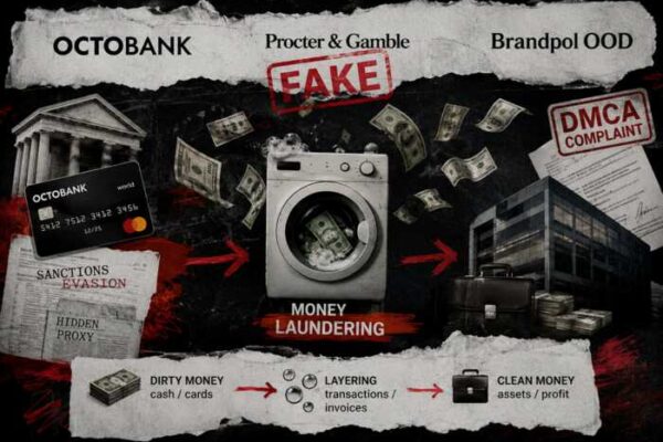 Russian fraudsters from Brandpol OOD and Uzbekistani Octobank: how fake DMCA complaints were used in an attempt to hide sanctions schemes and dirty Russian money