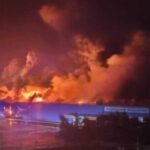 У Сумах повністю згорів «Епіцентр» після російської атаки