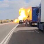 Український FPV-дрон уразив логістичний транспорт РФ поблизу Чонгара