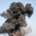 У мережі показали момент удару по офісу «Гіпрозв’язку» в Києві